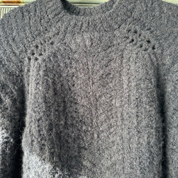 Ulla Johnson Heather Alpaca Blend Pull Over Sweater in Midnight Size M - Picture 9 of 14